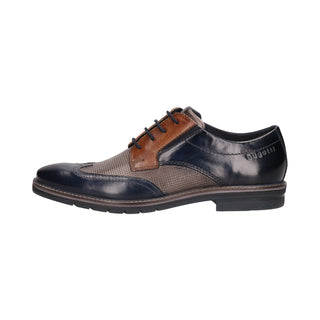 Bugatti Shoe Melo| Blue/Grey - Caswell's Fine Menswear