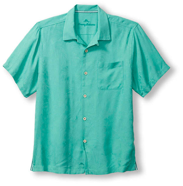 Tommy Bahama Tropic Isles Silk Camp Shirt | Aqua Aloha - Caswell's Fine Menswear