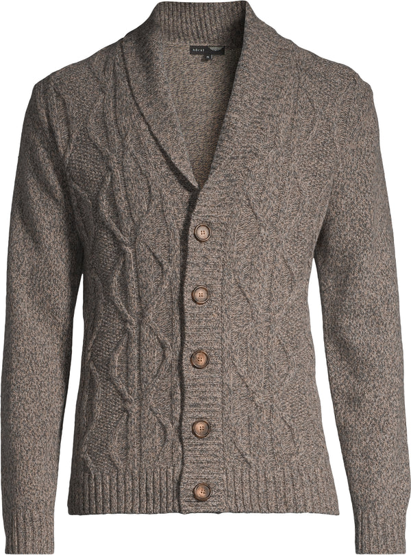 Horst Cable Knit Cardigan | Taupe