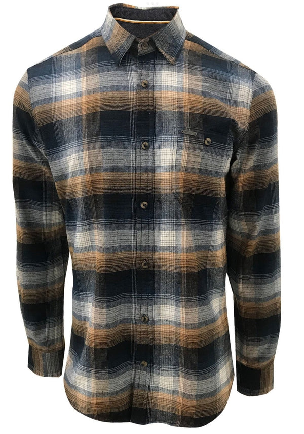 Point Zero Flannel Shirt, Dune - Caswell's Fine Menswear