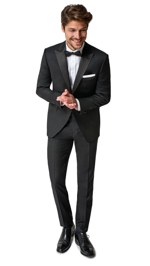 Modern Fit Tuxedo Jacket, Black - Caswell's Fine Menswear