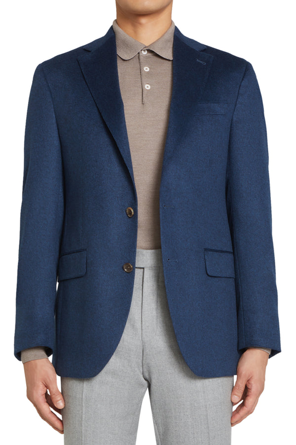 Cashmere Blazer, Navy - Caswell's Fine Menswear