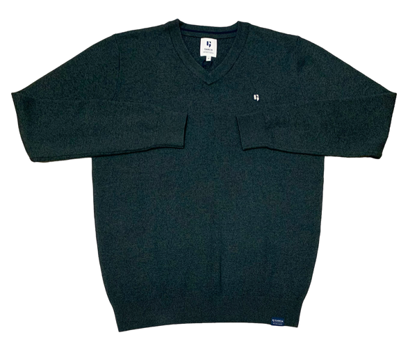 Garcia V Neck Sweater, Dark Green - Caswell's Fine Menswear