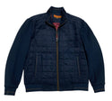 Enzo Quilted Coat, Navy - Caswell's Fine Menswear