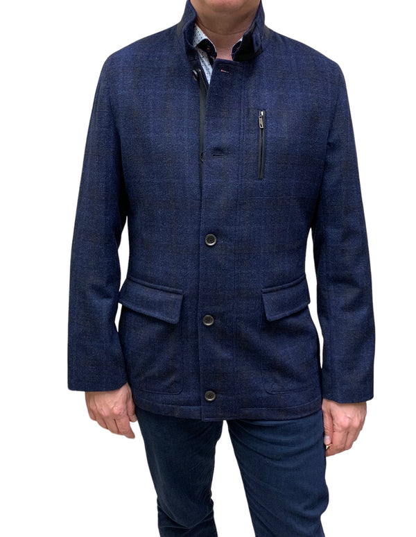 Enzo Coat McQueen, Navy - Caswell's Fine Menswear