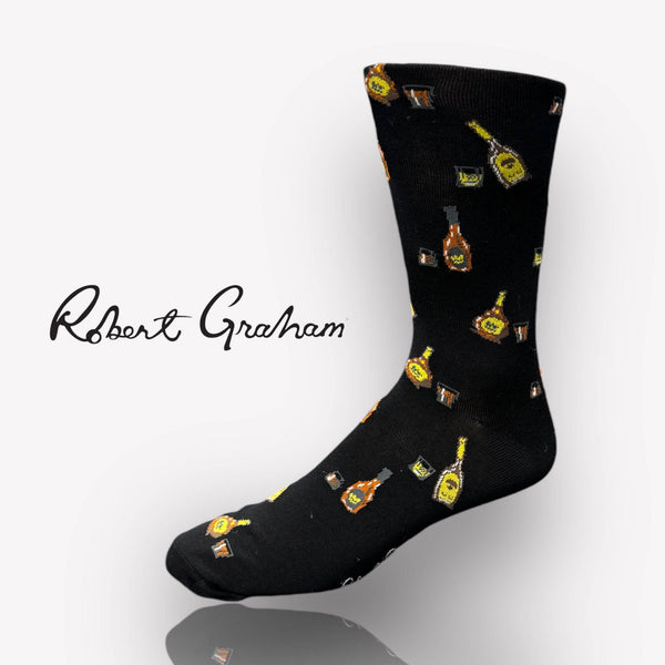 Robert Graham Wiskey Socks | Black - Caswell's Fine Menswear