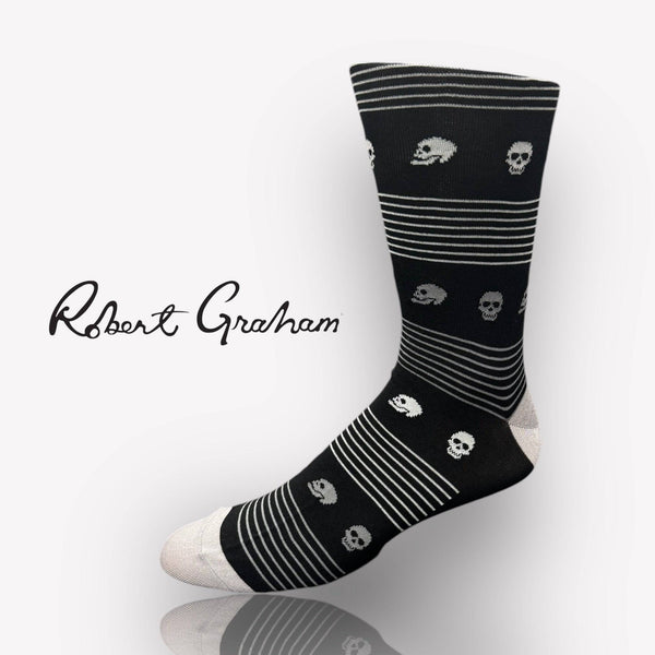 Robert Graham Skull Socks | Black - Caswell's Fine Menswear