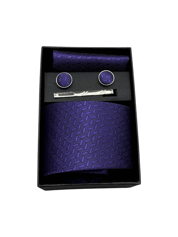 Sestini Tie Set | Purple - Caswell's Fine Menswear