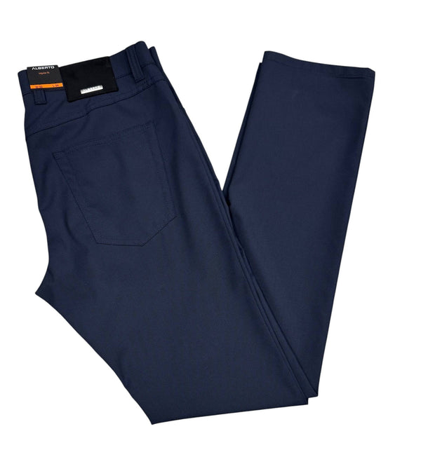 Alberto Regular Fit Pipe Ceramica Pant 1351 | Blue (895) - Caswell's Fine Menswear