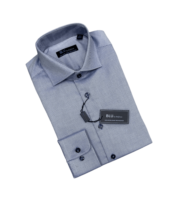 Blu Dress Shirt | Blue - Caswell's Fine Menswear