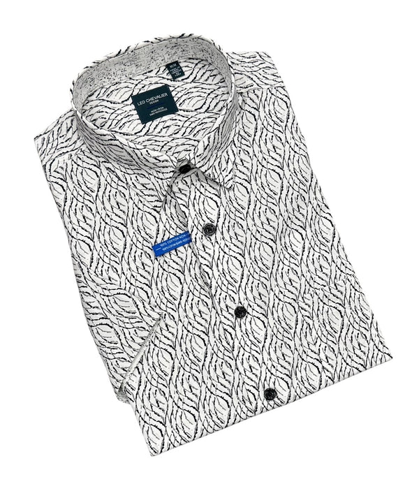 Leo Chevalier Shirt Short Sleeve | Black/Grey