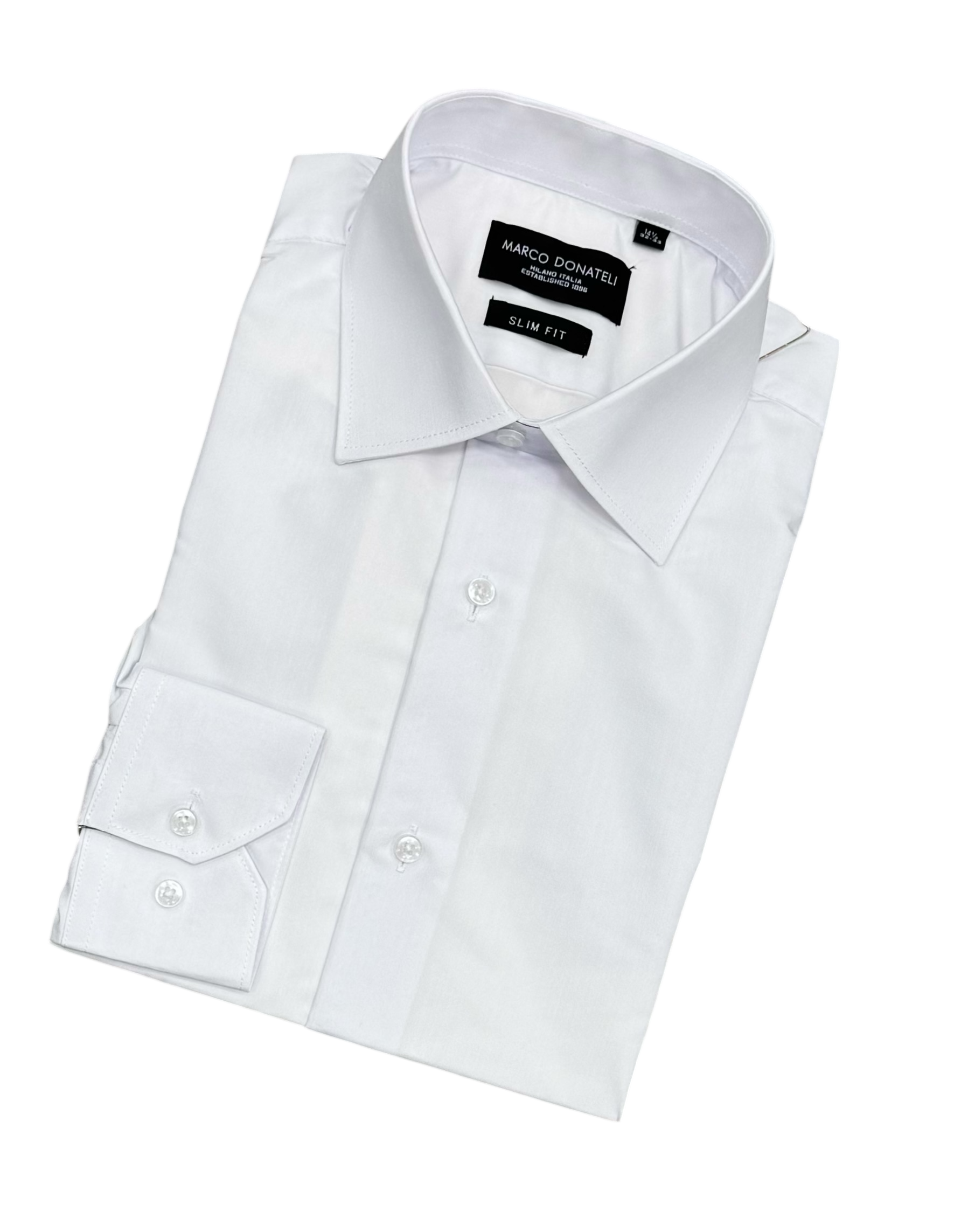Marco Donateli VALUE Dress Shirt Slim Fit | White