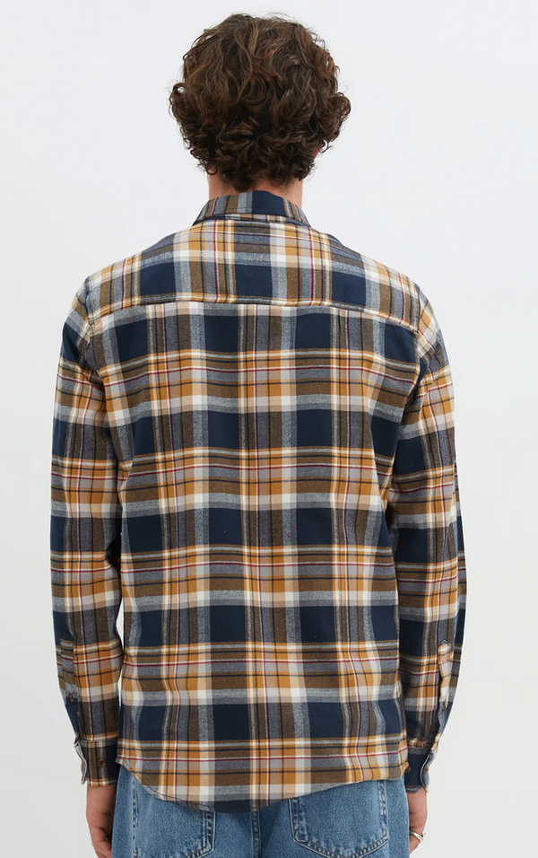 Brushed Flannel Shirt, Tabacco - Caswell's Fine Menswear