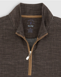 Johnnie-O Hartford Heathered 1/4 Zip Pullover, Russet - Caswell's Fine Menswear