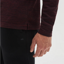 Robert Barakett Millwood Long-Sleeve Zip Henley, Red - Caswell's Fine Menswear