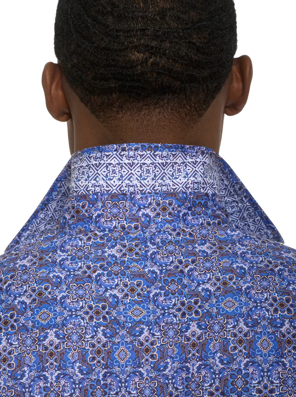 Robert Graham Lugano Shirt, Blue - Caswell's Fine Menswear
