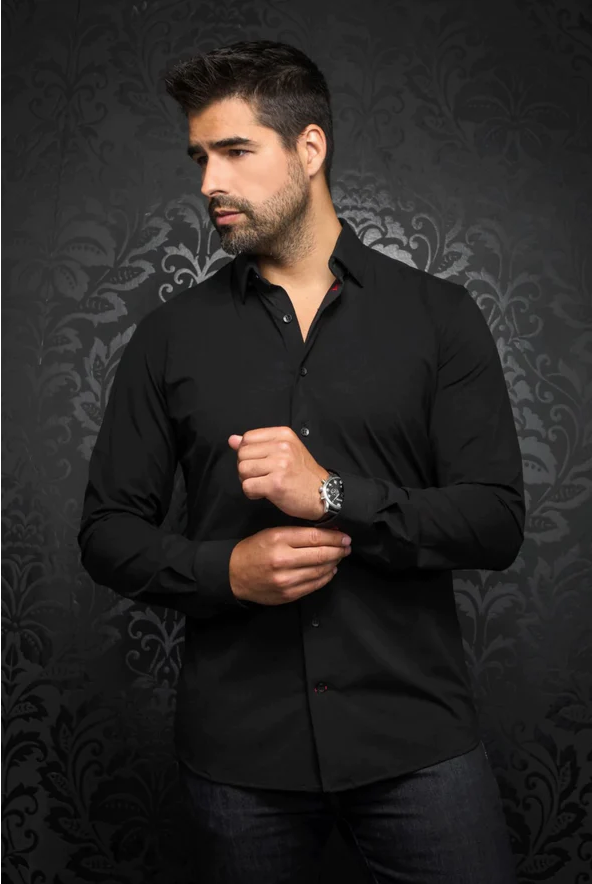 Au Noir Shirt | ALEXANDER-SLD, Black - Caswell's Fine Menswear