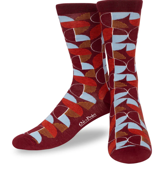 Cole & Parker Socks | Burgandy - Caswell's Fine Menswear