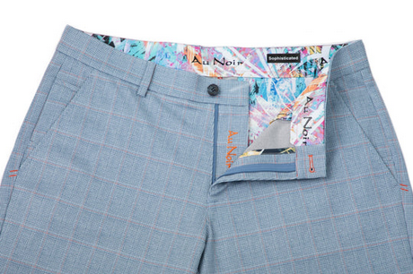 Au Noir Shorts | SOLARIS-ANDERSON, Light Blue - Caswell's Fine Menswear