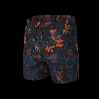Au Noir Swimsuit | BERNIER, Navy Orange - Caswell's Fine Menswear