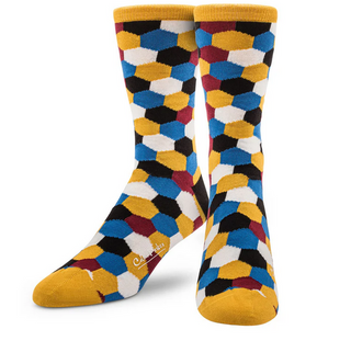 Cole & Parker Socks | Yellow - Caswell's Fine Menswear
