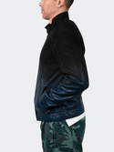 Maceoo Leather Jacket Degrade | Black to Navy - Caswell's Fine Menswear
