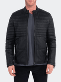 Maceoo Leather Jacket | Matte Black - Caswell's Fine Menswear