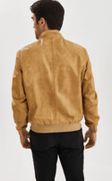 Regency RENE Leather Jacket | Yellow - Caswell's Fine Menswear