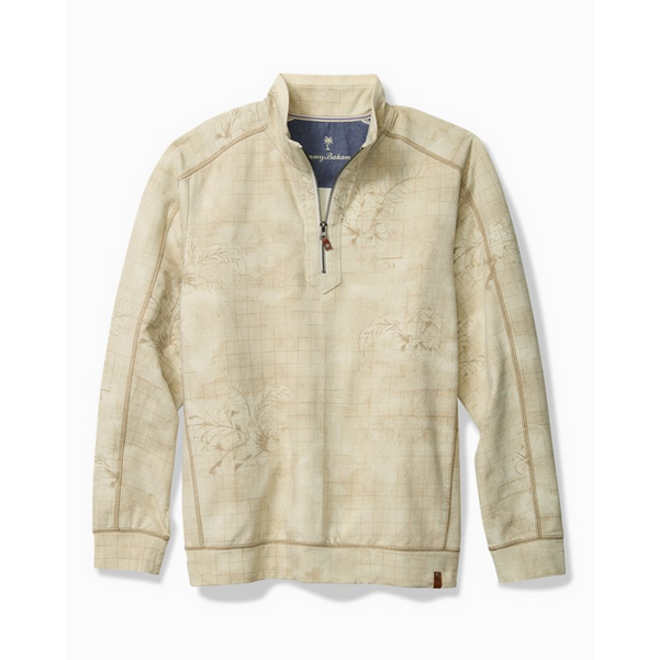 Tommy Bahama Ben & Terry Tropic Half-Zip Sweatshirt