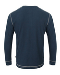 ZIMEGO Men's Casual Long Sleeve Henley Essential Shirt | Navy