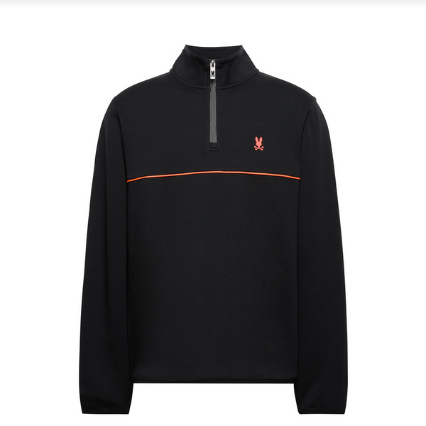 Psycho Bunny Dixie Golf Modal 1/4 Zip | Black