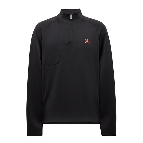 Psycho Bunny Dixie Golf 1/4 Zip | Black