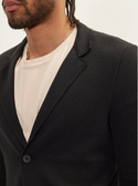 Ron Tomson Modern Cotton Blend Knit Blazer | Black