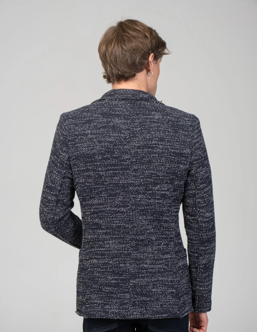 Ron Tomson Modern Cotton Jackets | Navy White