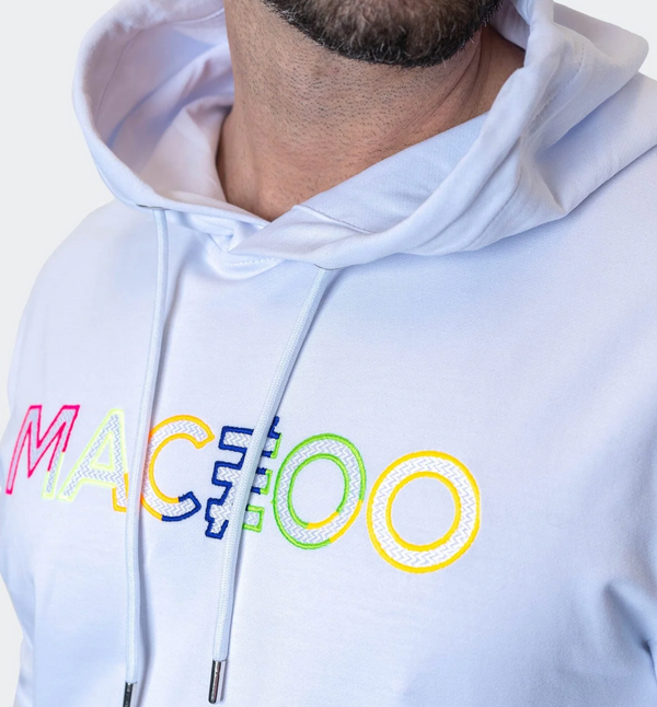 Maceoo True Colours Hoodie White