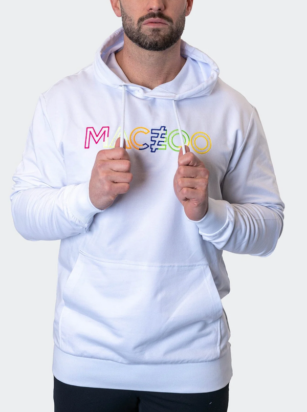 Maceoo True Colours Hoodie White