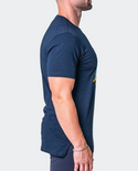 Maceoo Neon Tee Navy