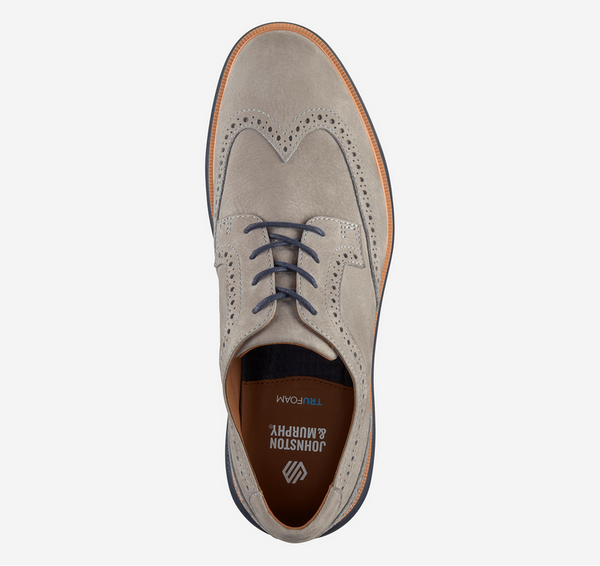 Johnston & Murphy Larkin Wingtip | Grey