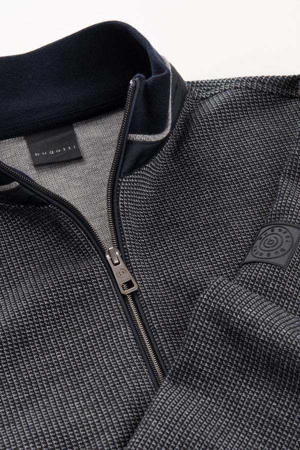 Bugatti Knit Full Zip | Navy - Caswell's Fine Menswear