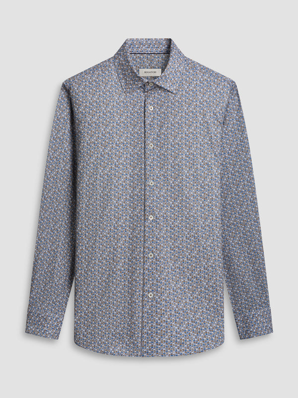 Bugatchi Shirt Ooohcotton James, Cinnamon - Caswell's Fine Menswear