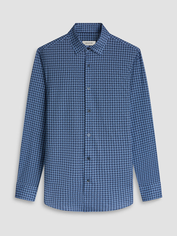 Bugatchi Shirt Ooohcotton James | Cobalt - Caswell's Fine Menswear
