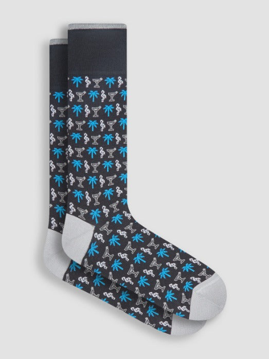 Bugatchi Socks Made in Italy, Black - Caswell's Fine Menswear
