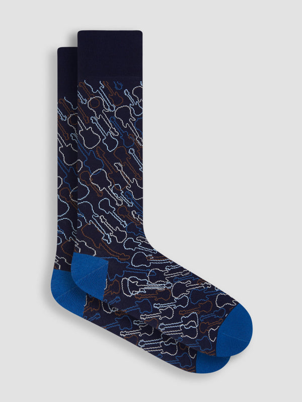 Bugatchi Socks Made in Italy | Navy - Caswell's Fine Menswear