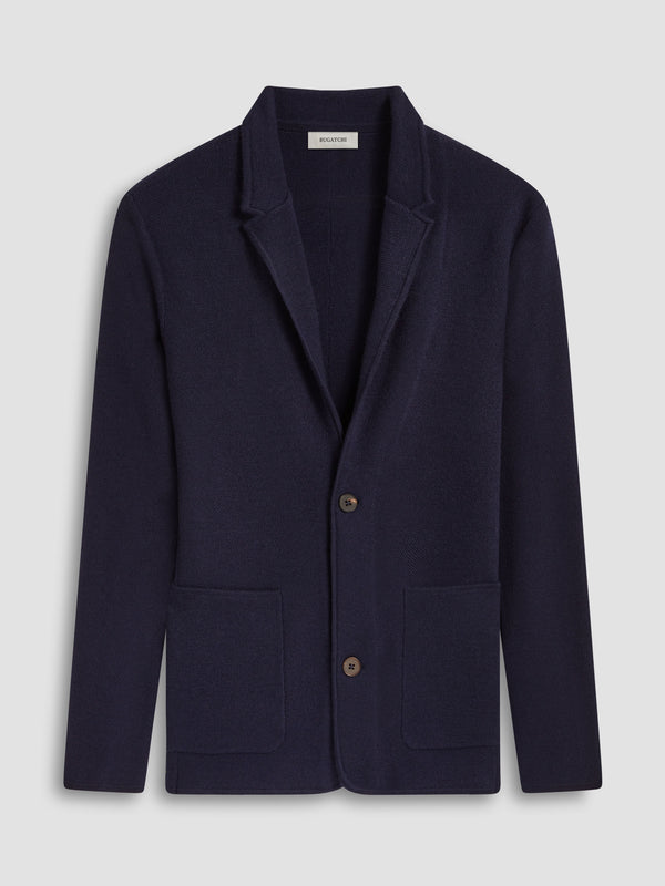 Bugatchi Sweater Blazer 2 Button | Navy - Caswell's Fine Menswear