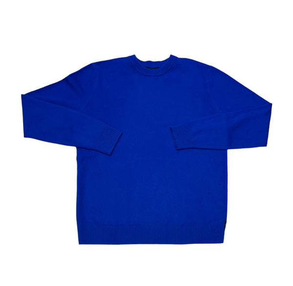Good Man Cashmere Crew Neck Sweater | Blue - Caswell's Fine Menswear