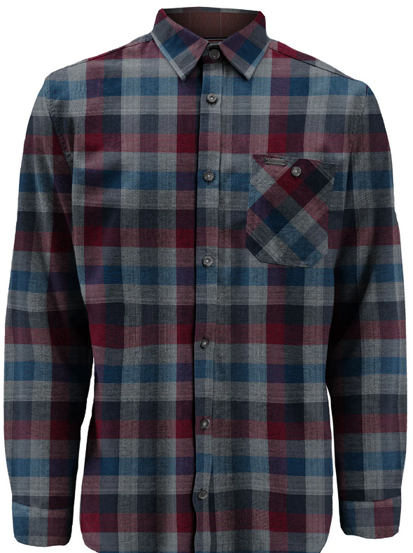 Point Zero ZACHARY Basic Cotton Flannel | Galaxy - Caswell's Fine Menswear