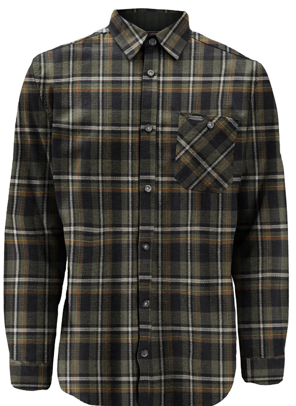 Point Zero LYNX Flannel Shirt | Leaf - Caswell's Fine Menswear
