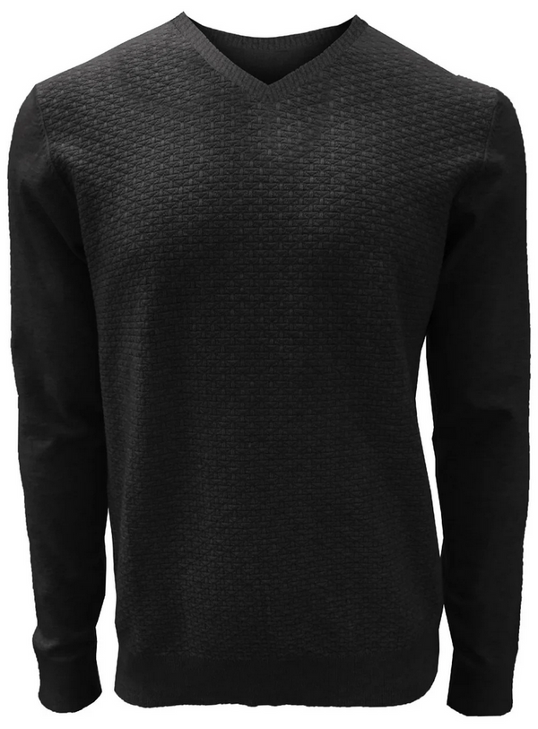 Point Zero Lemin V-Neck Sweater | Black - Caswell's Fine Menswear