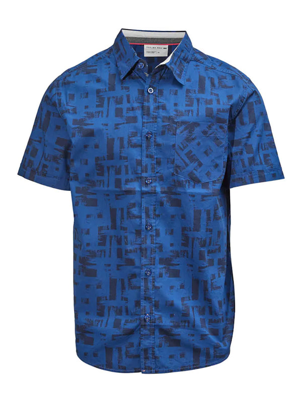 Projek Raw Shirt Short Sleeve | Indigo - Caswell's Fine Menswear