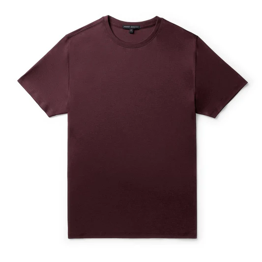 Robert Barakett Tee | Deep Bordeaux - Caswell's Fine Menswear